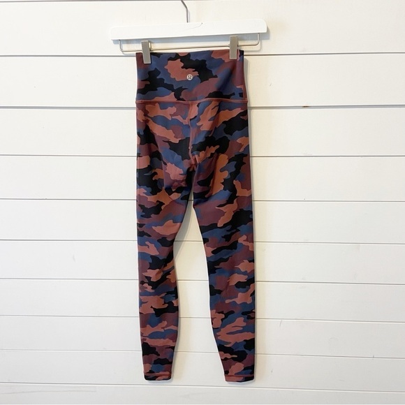 Lululemon Wunder Under High-Rise Tight 25" Heritage Camo Smoky Red Night Sea 2 - Picture 6 of 12